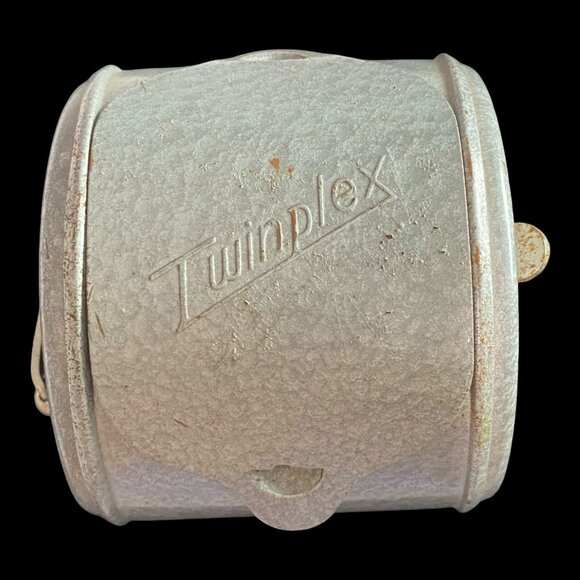 Razor Sharpener Twinplex Vintage Barber Tool Hand Crank Manual Silver - Picture 1 of 9